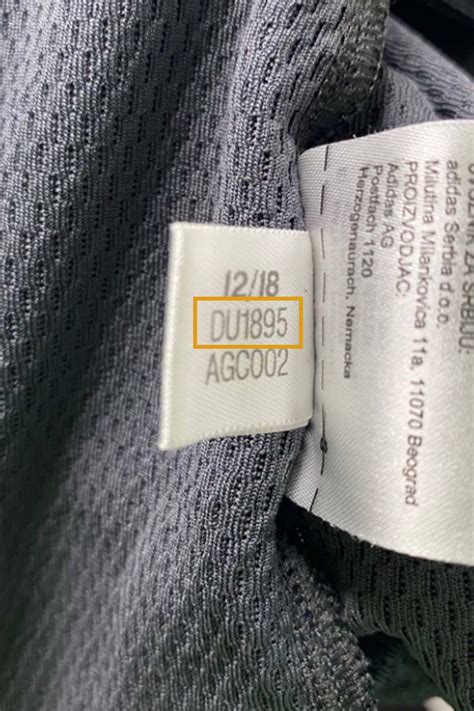 adidas style number on tag